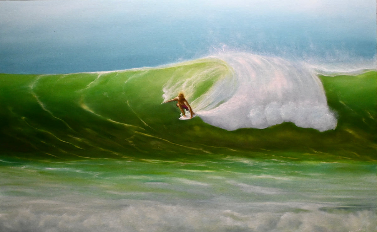 on fire — original artwork by John Moore