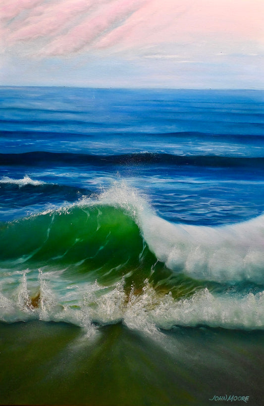 afternoon beach break — fine art print by John Moore