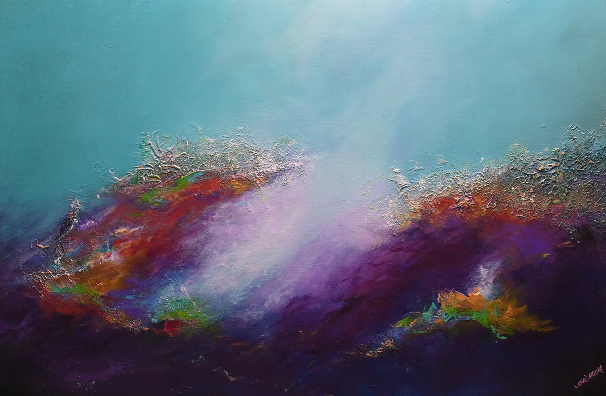 On the reef — original artwork by John Moore
